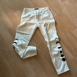 Scotch and soda white girlfriend jeans